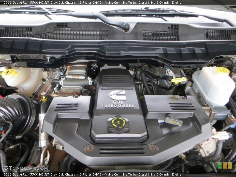 6.7 Liter OHV 24-Valve Cummins Turbo-Diesel Inline 6 Cylinder Engine for the 2011 Dodge Ram 5500 HD #80542380