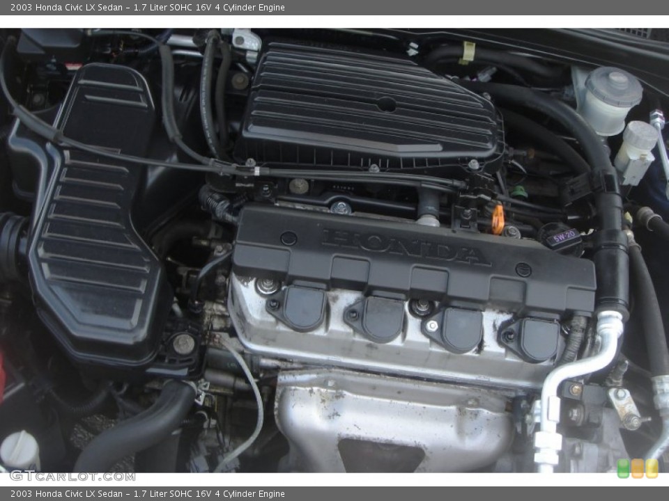 1.7 Liter SOHC 16V 4 Cylinder Engine for the 2003 Honda Civic #80544742