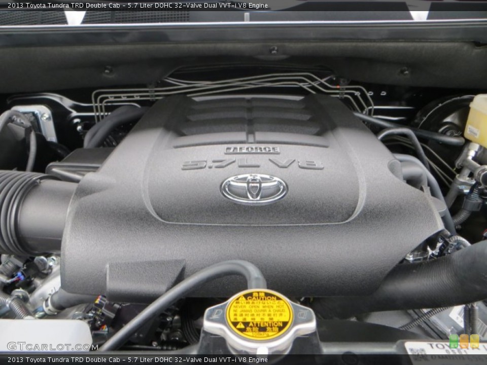 5.7 Liter DOHC 32-Valve Dual VVT-i V8 2013 Toyota Tundra Engine