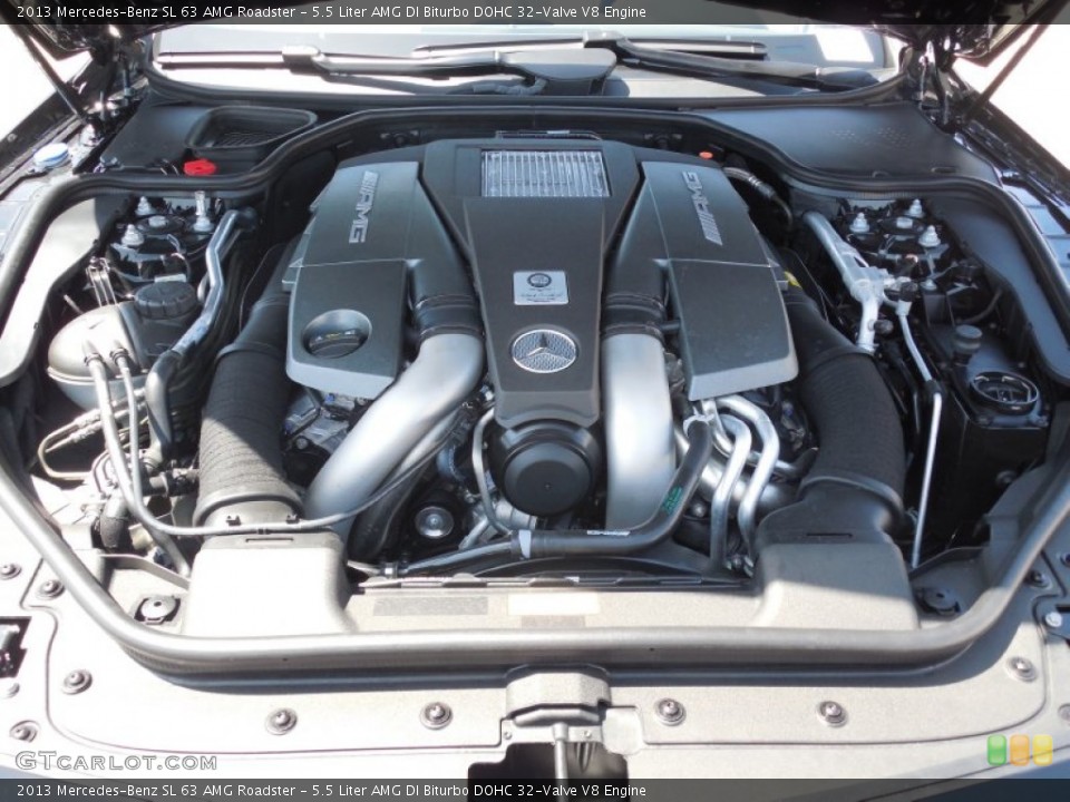 5.5 Liter AMG DI Biturbo DOHC 32-Valve V8 Engine for the 2013 Mercedes-Benz SL #80550956