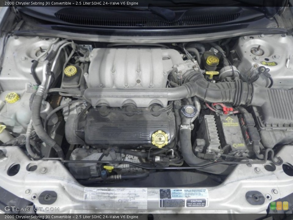 2.5 Liter SOHC 24-Valve V6 Engine for the 2000 Chrysler Sebring #80555548
