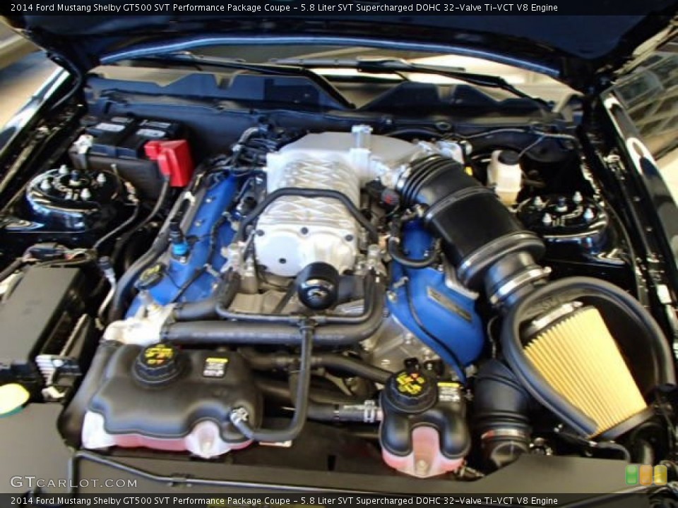 5.8 Liter SVT Supercharged DOHC 32-Valve Ti-VCT V8 Engine for the 2014 Ford Mustang #80563983