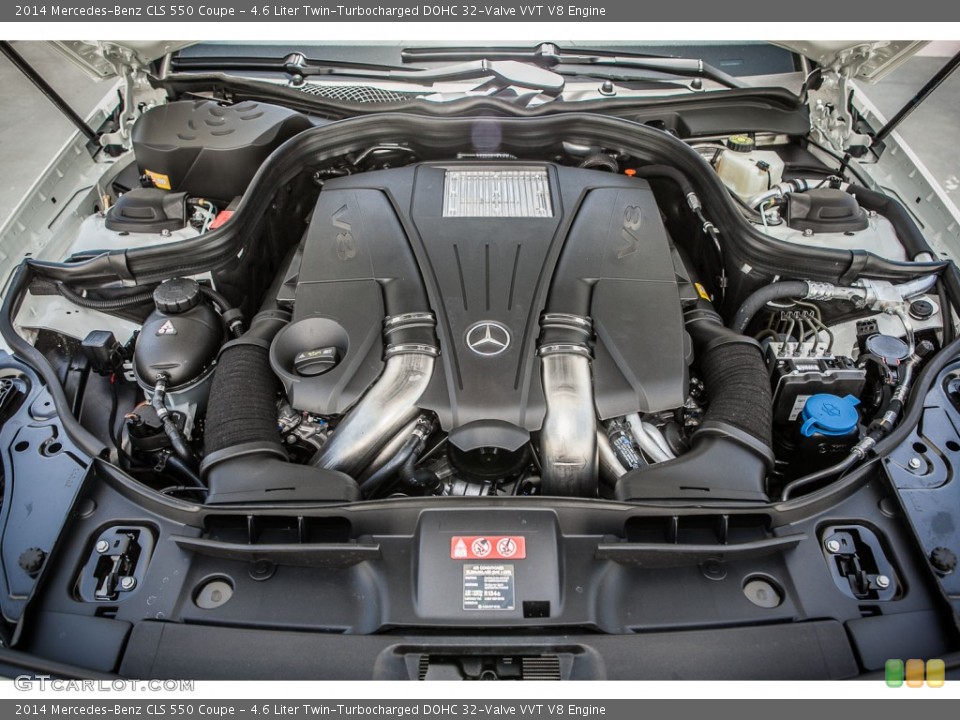 4.6 Liter Twin-Turbocharged DOHC 32-Valve VVT V8 Engine for the 2014 Mercedes-Benz CLS #80585597