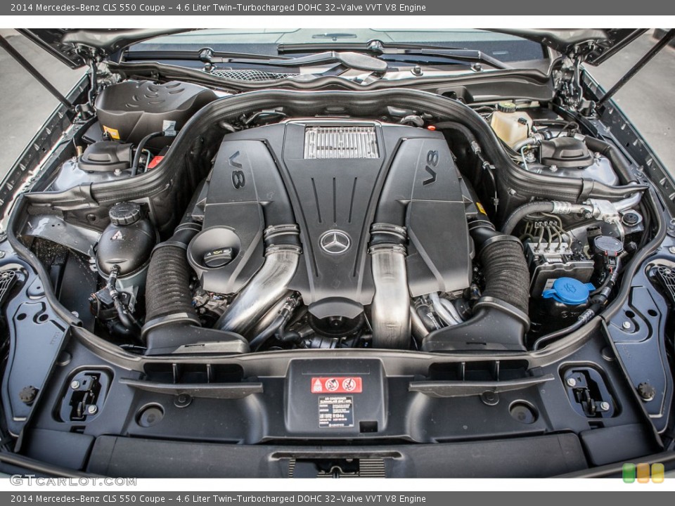4.6 Liter Twin-Turbocharged DOHC 32-Valve VVT V8 Engine for the 2014 Mercedes-Benz CLS #80585920
