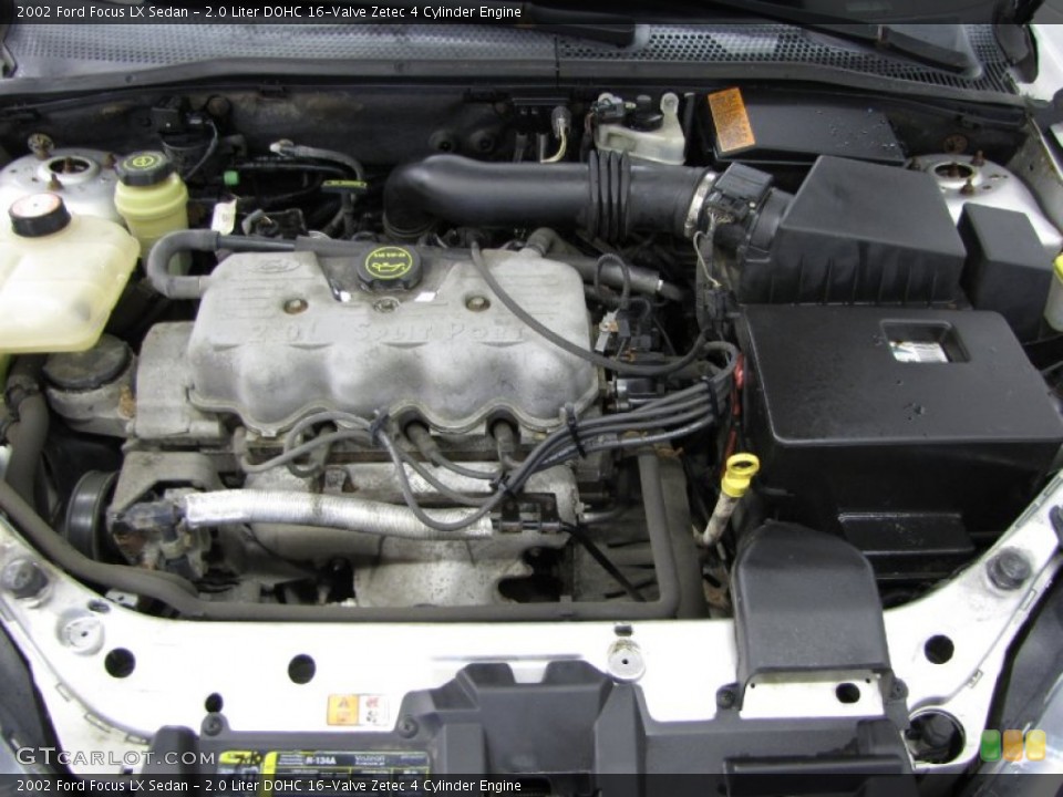 2.0 Liter DOHC 16-Valve Zetec 4 Cylinder 2002 Ford Focus Engine