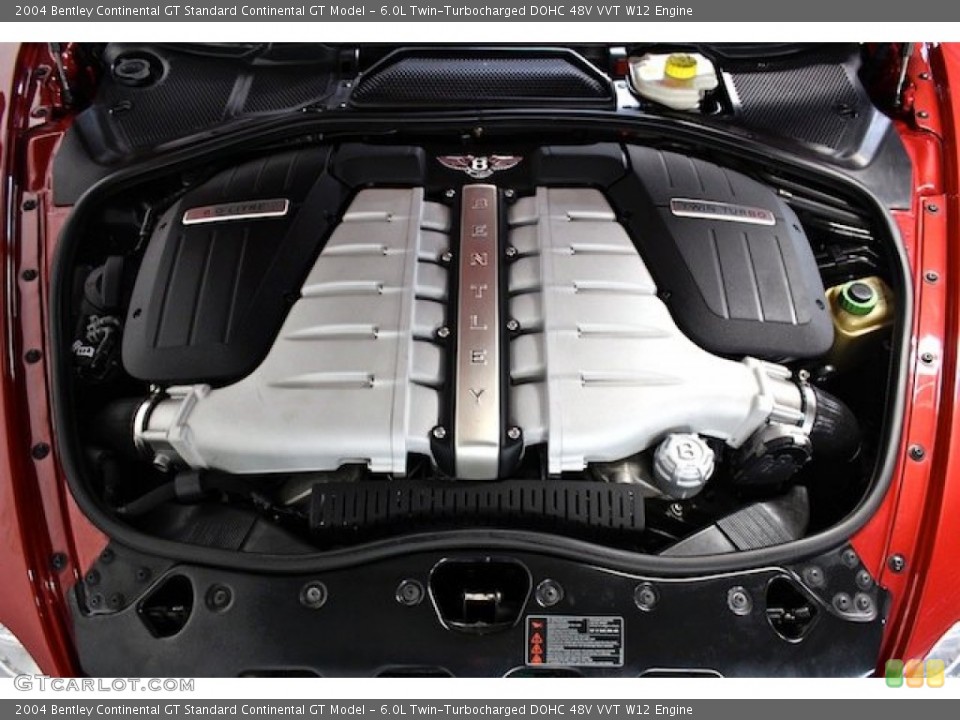 6.0L Twin-Turbocharged DOHC 48V VVT W12 Engine for the 2004 Bentley Continental GT #80622553