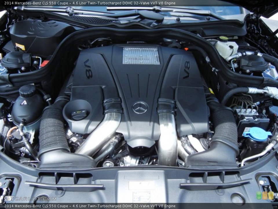 4.6 Liter Twin-Turbocharged DOHC 32-Valve VVT V8 Engine for the 2014 Mercedes-Benz CLS #80627923