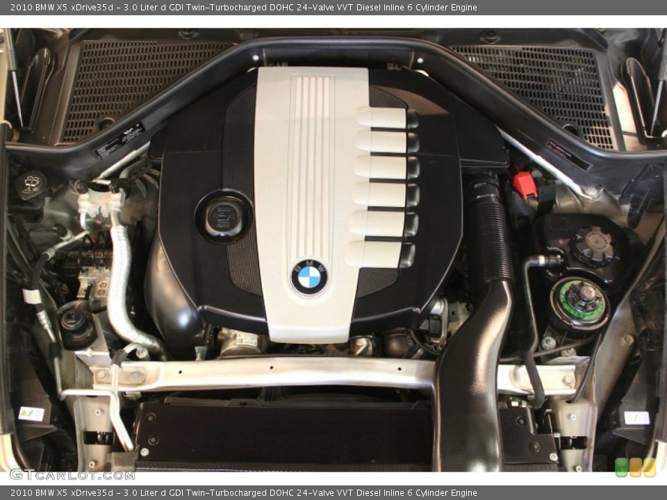 3.0 Liter d GDI Twin-Turbocharged DOHC 24-Valve VVT Diesel Inline 6 Cylinder 2010 BMW X5 Engine