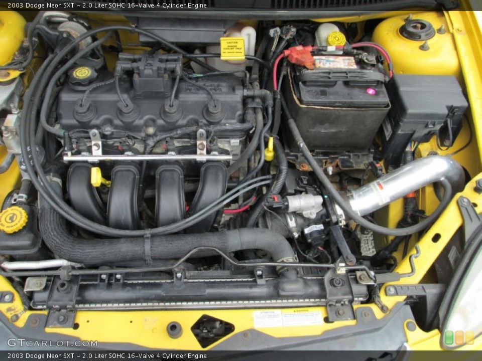2.0 Liter SOHC 16-Valve 4 Cylinder Engine for the 2003 Dodge Neon #80654016