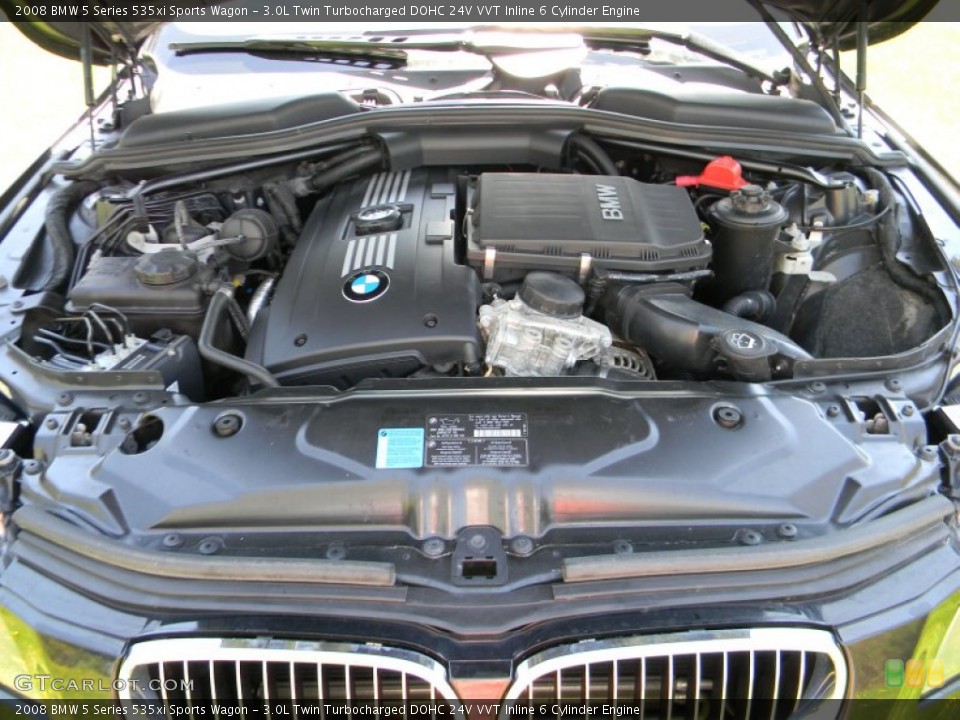 3.0L Twin Turbocharged DOHC 24V VVT Inline 6 Cylinder Engine for the 2008 BMW 5 Series #80657157