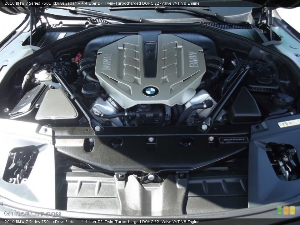 4.4 Liter DFI Twin-Turbocharged DOHC 32-Valve VVT V8 Engine for the 2010 BMW 7 Series #80663019