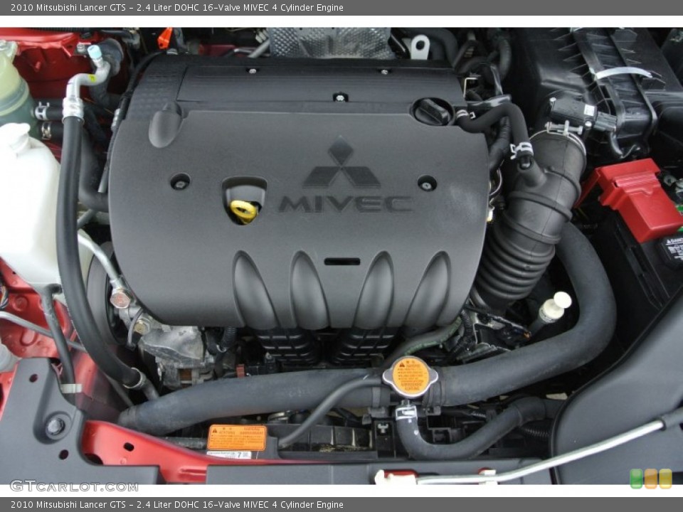 2.4 Liter DOHC 16-Valve MIVEC 4 Cylinder 2010 Mitsubishi Lancer Engine