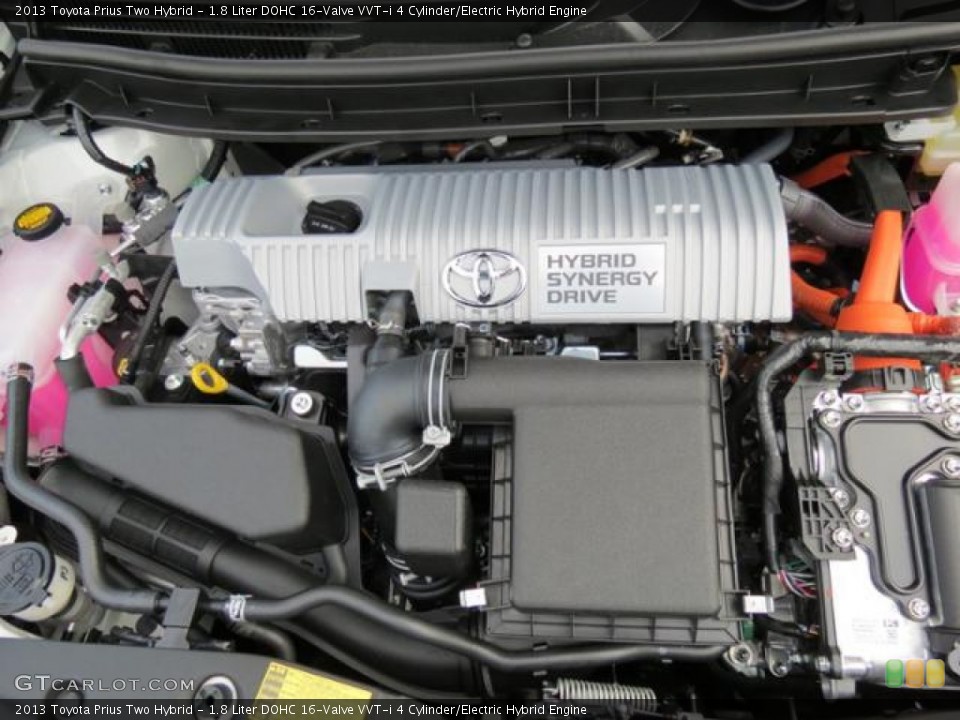 1.8 Liter DOHC 16-Valve VVT-i 4 Cylinder/Electric Hybrid Engine for the 2013 Toyota Prius #80680799
