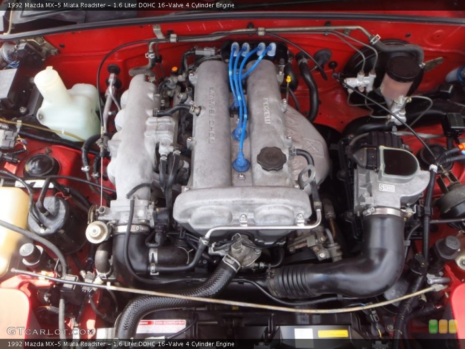 1.6 Liter DOHC 16-Valve 4 Cylinder Engine for the 1992 Mazda MX-5 Miata #80681228