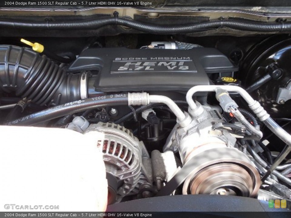5.7 Liter HEMI OHV 16-Valve V8 Engine for the 2004 Dodge Ram 1500 #80685596