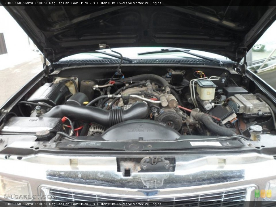 8.1 Liter OHV 16-Valve Vortec V8 Engine for the 2002 GMC Sierra 3500 #80689716