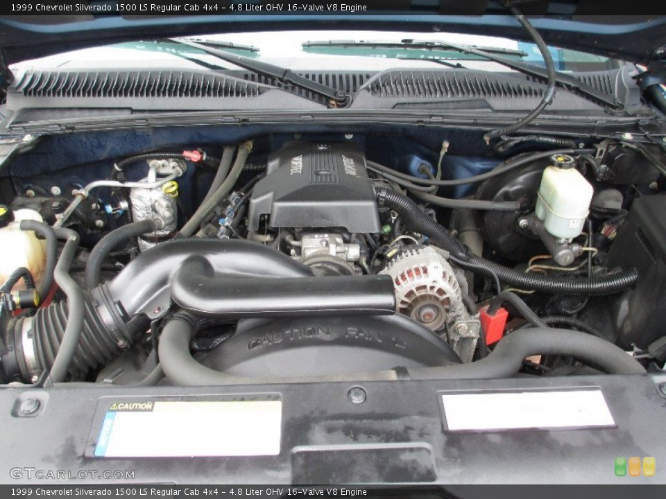 4.8 Liter OHV 16-Valve V8 Engine for the 1999 Chevrolet Silverado 1500 #80697953