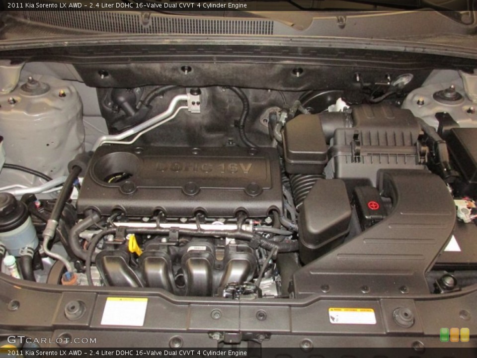 2.4 Liter DOHC 16-Valve Dual CVVT 4 Cylinder Engine for the 2011 Kia Sorento #80698733