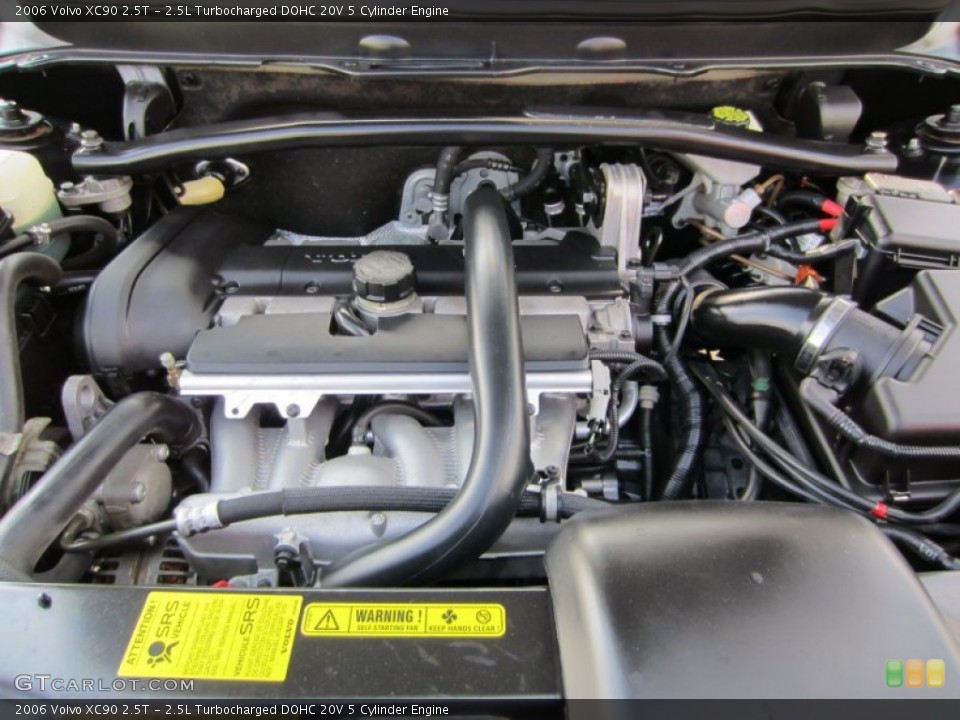 2.5L Turbocharged DOHC 20V 5 Cylinder 2006 Volvo XC90 Engine