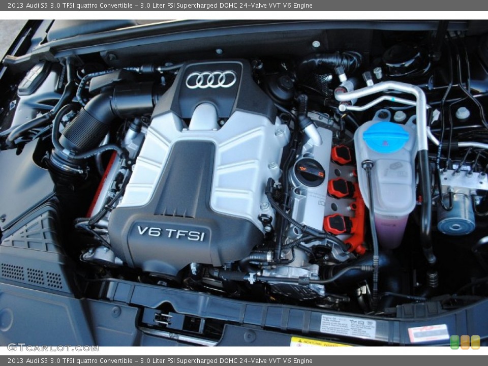 3.0 Liter FSI Supercharged DOHC 24-Valve VVT V6 Engine for the 2013 Audi S5 #80744955