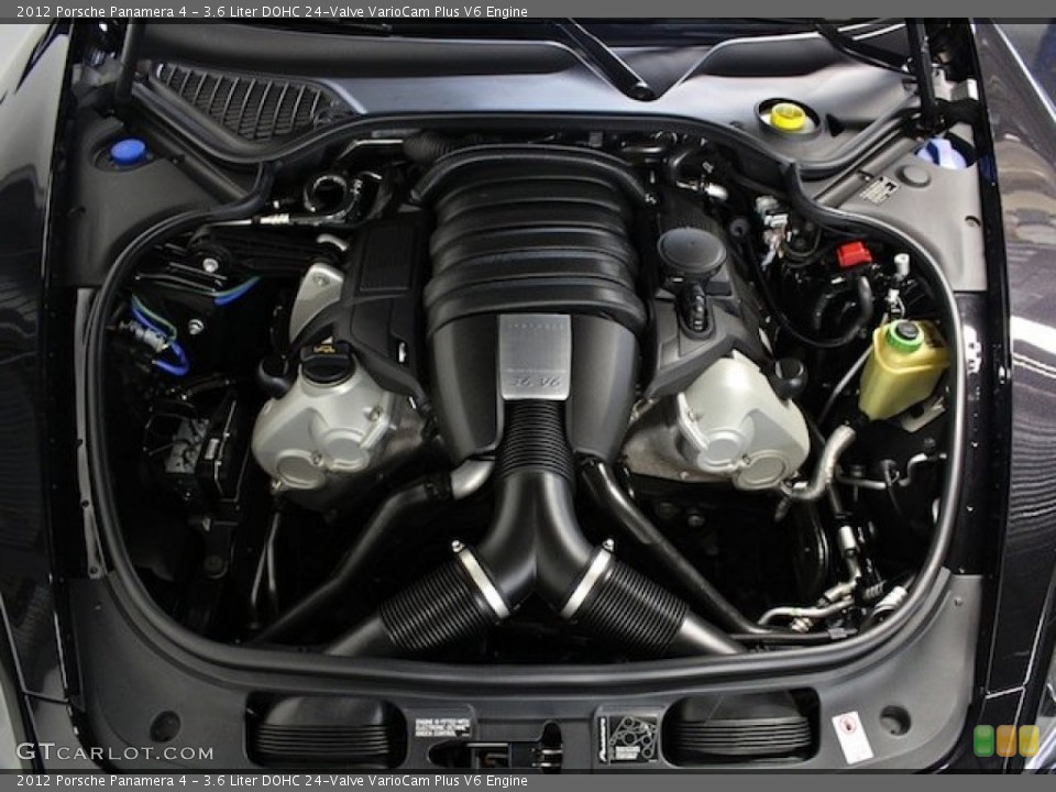 3.6 Liter DOHC 24-Valve VarioCam Plus V6 2012 Porsche Panamera Engine
