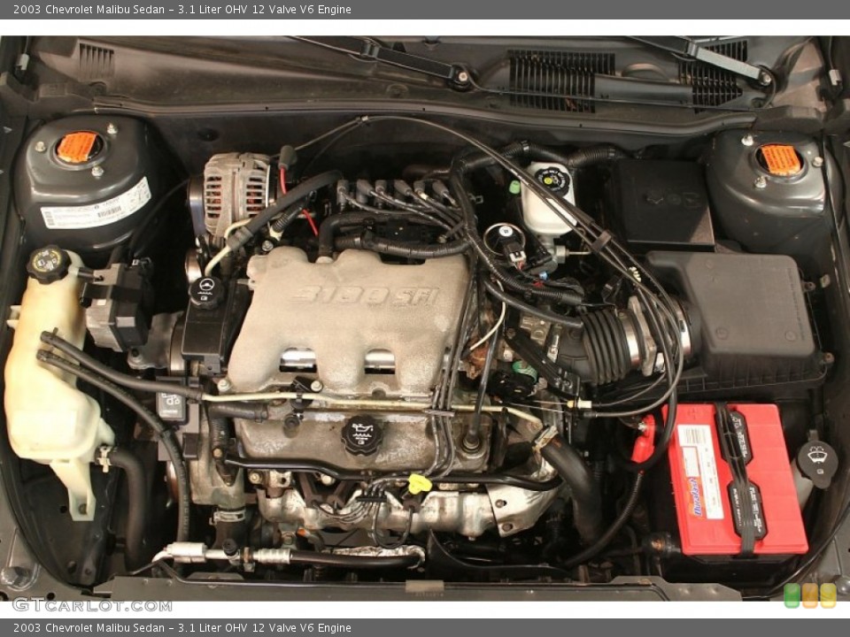 3.1 Liter OHV 12 Valve V6 Engine for the 2003 Chevrolet Malibu #80780916