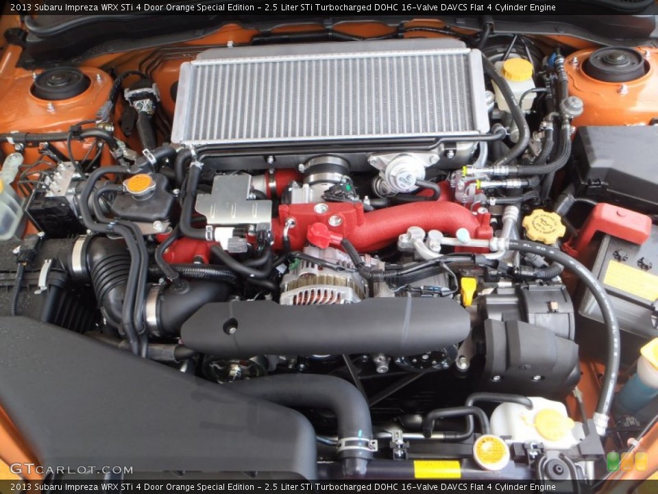 2.5 Liter STi Turbocharged DOHC 16-Valve DAVCS Flat 4 Cylinder Engine for the 2013 Subaru Impreza #80788149