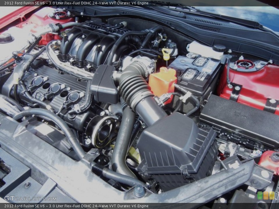 3.0 Liter Flex-Fuel DOHC 24-Valve VVT Duratec V6 Engine for the 2012 Ford Fusion #80790280