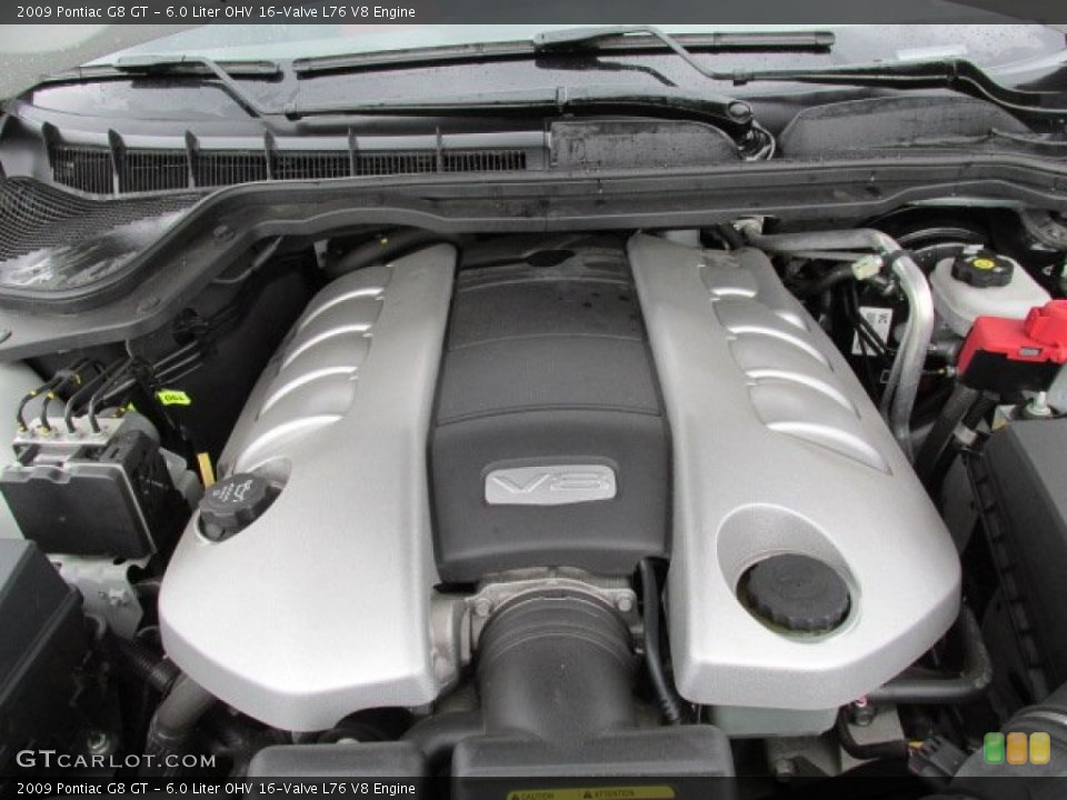 6.0 Liter OHV 16-Valve L76 V8 Engine for the 2009 Pontiac G8 #80803937