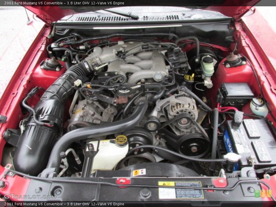 3.8 Liter OHV 12-Valve V6 Engine for the 2001 Ford Mustang #80806147
