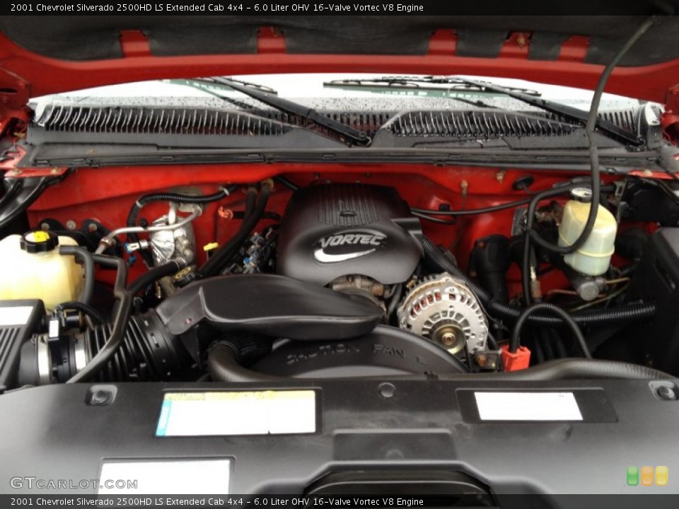 6.0 Liter OHV 16-Valve Vortec V8 Engine for the 2001 Chevrolet Silverado 2500HD #80806883
