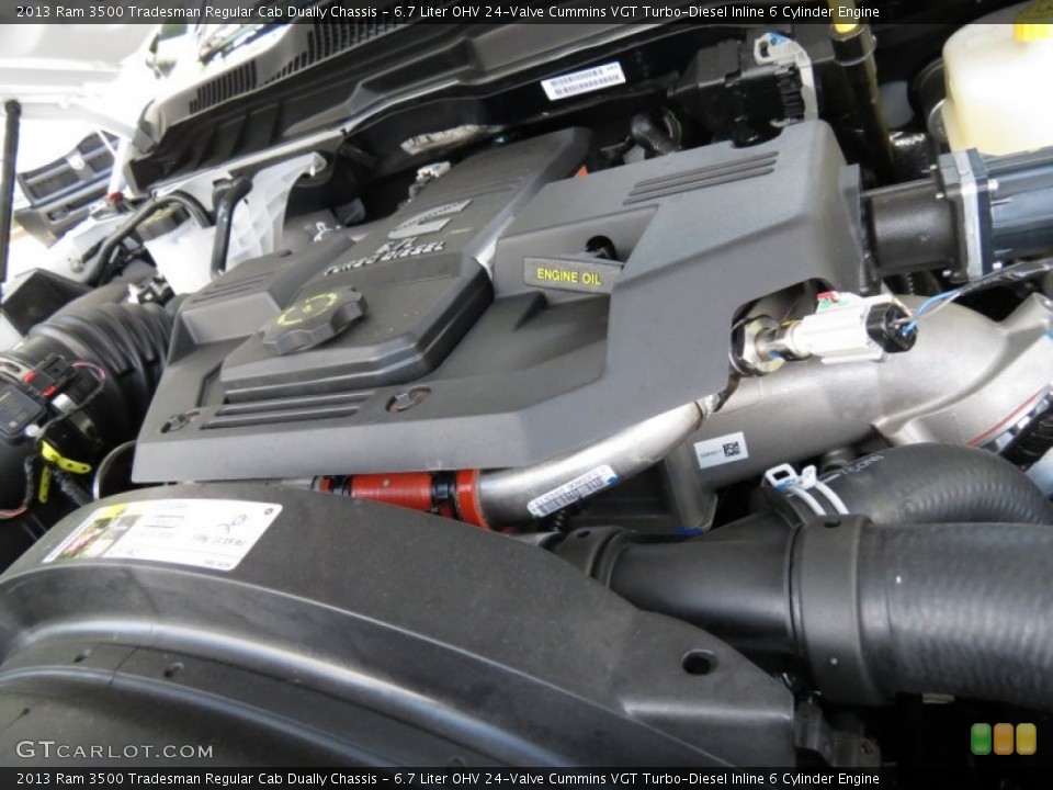 6.7 Liter OHV 24-Valve Cummins VGT Turbo-Diesel Inline 6 Cylinder Engine for the 2013 Ram 3500 #80813320