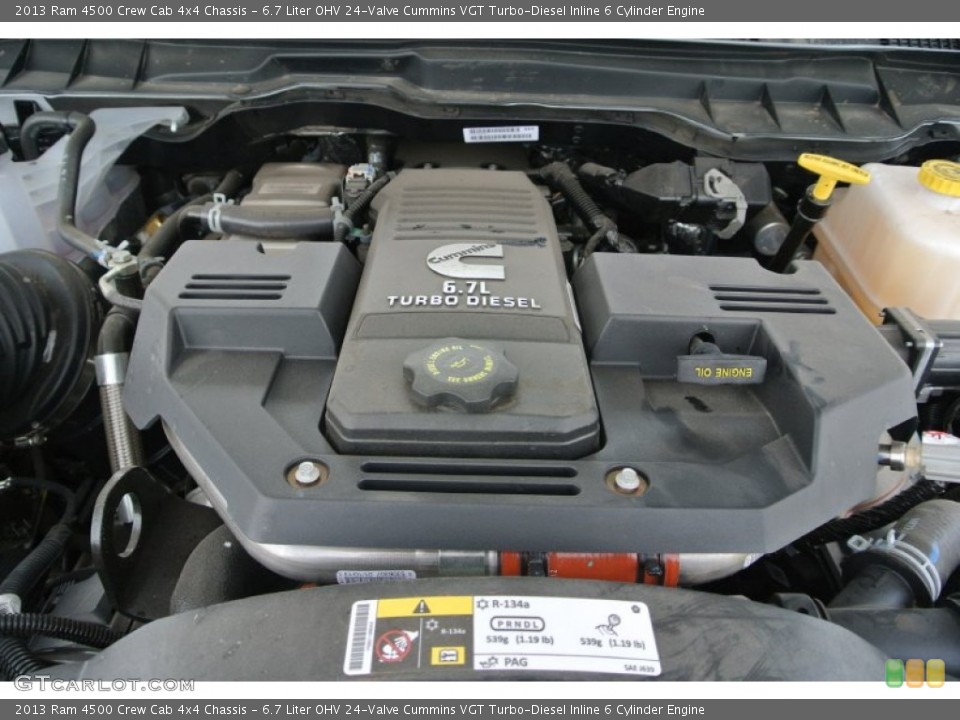6.7 Liter OHV 24-Valve Cummins VGT Turbo-Diesel Inline 6 Cylinder Engine for the 2013 Ram 4500 #80816379