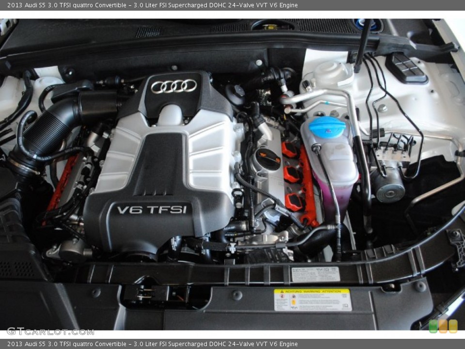 3.0 Liter FSI Supercharged DOHC 24-Valve VVT V6 Engine for the 2013 Audi S5 #80829770