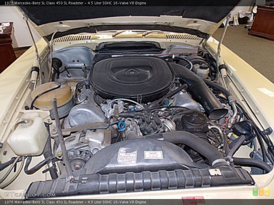 4.5 Liter SOHC 16-Valve V8 1976 Mercedes-Benz SL Class Engine