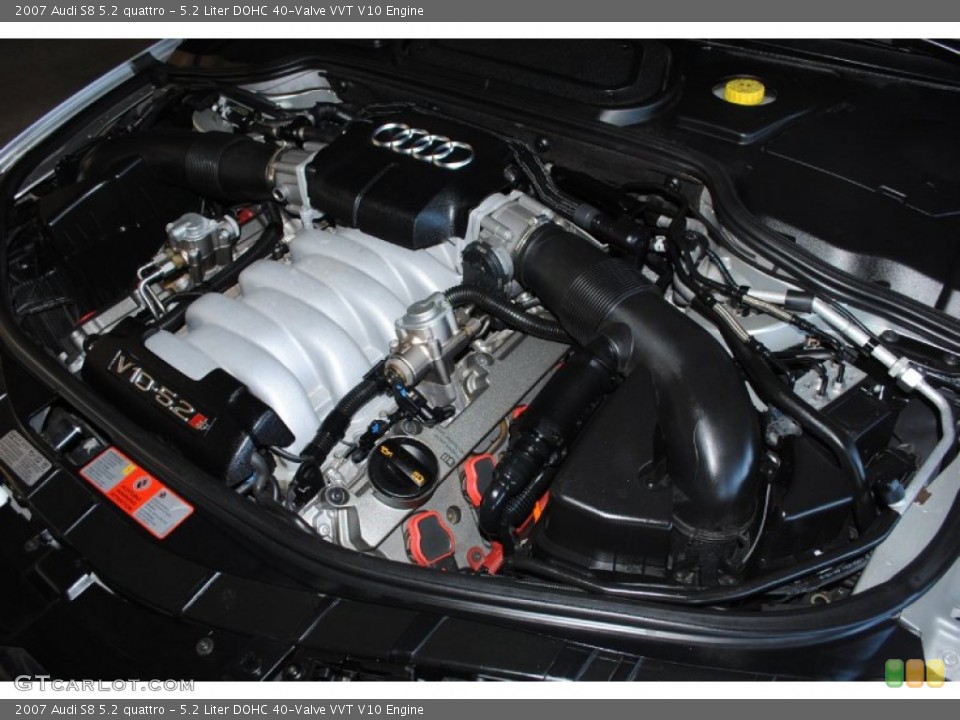 5.2 Liter DOHC 40-Valve VVT V10 Engine for the 2007 Audi S8 #80846506