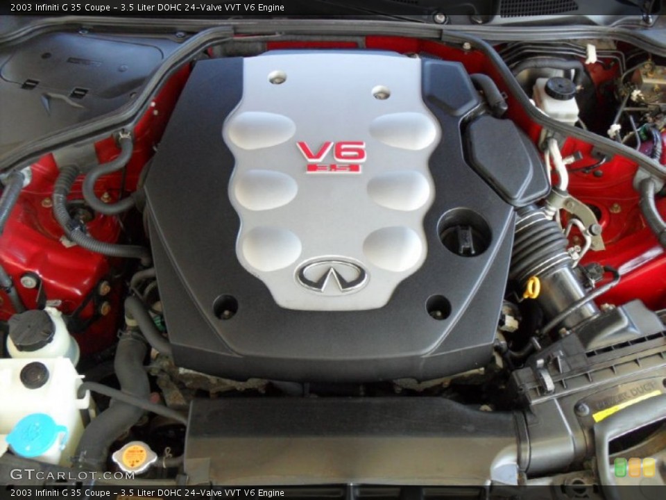 3.5 Liter DOHC 24-Valve VVT V6 2003 Infiniti G Engine