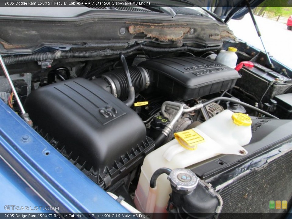 4.7 Liter SOHC 16-Valve V8 Engine for the 2005 Dodge Ram 1500 #80857738