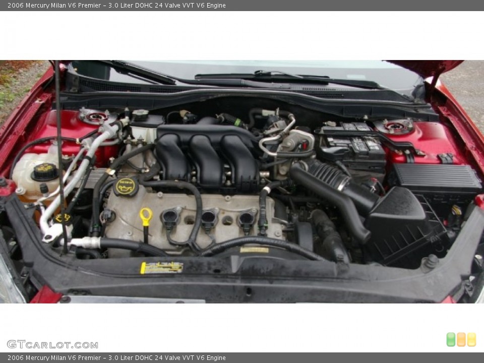 3.0 Liter DOHC 24 Valve VVT V6 2006 Mercury Milan Engine