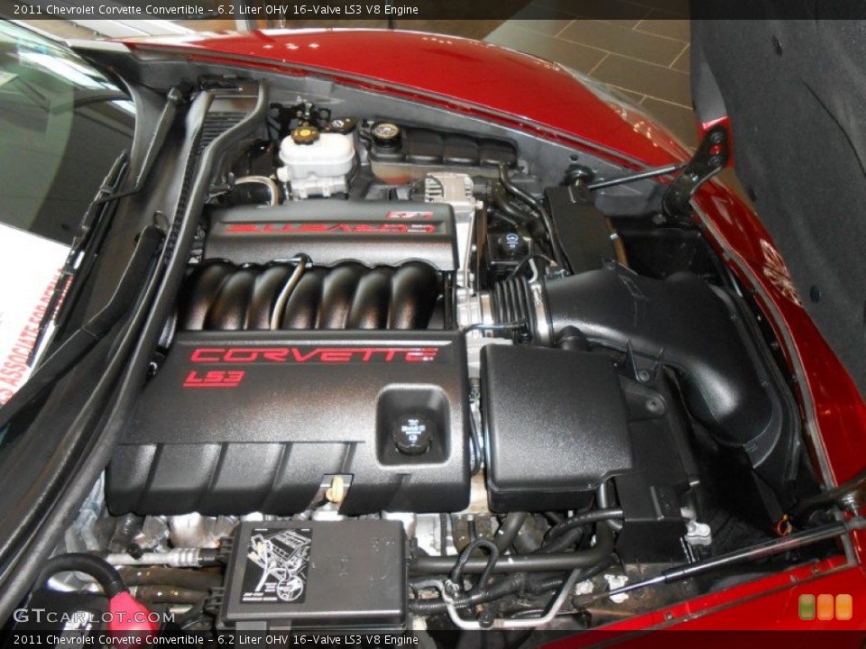 6.2 Liter OHV 16-Valve LS3 V8 2011 Chevrolet Corvette Engine