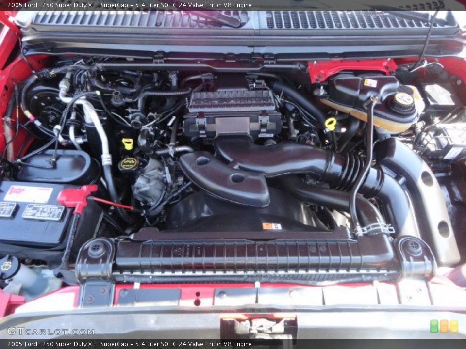5.4 Liter SOHC 24 Valve Triton V8 Engine for the 2005 Ford F250 Super Duty #80864924