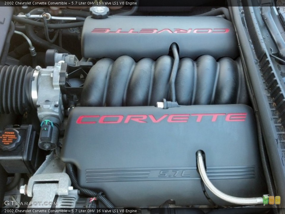 5.7 Liter OHV 16 Valve LS1 V8 Engine for the 2002 Chevrolet Corvette #80881537