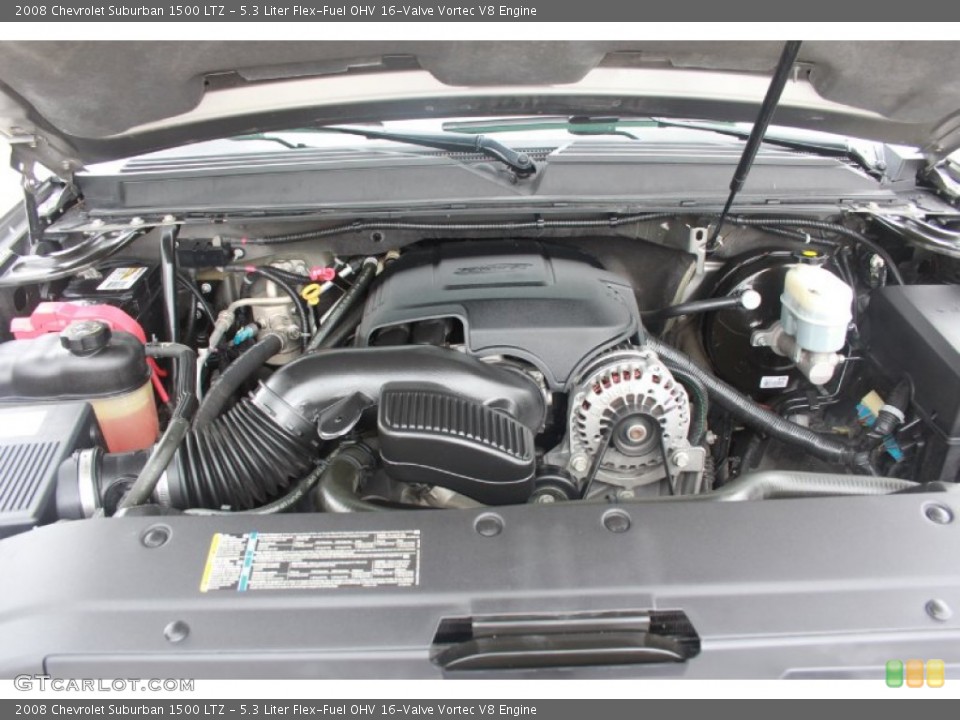 5.3 Liter Flex-Fuel OHV 16-Valve Vortec V8 Engine for the 2008 Chevrolet Suburban #80888875