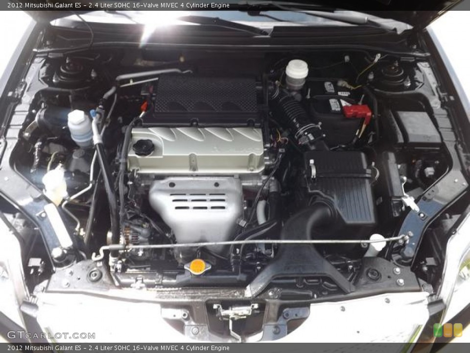 2.4 Liter SOHC 16-Valve MIVEC 4 Cylinder 2012 Mitsubishi Galant Engine