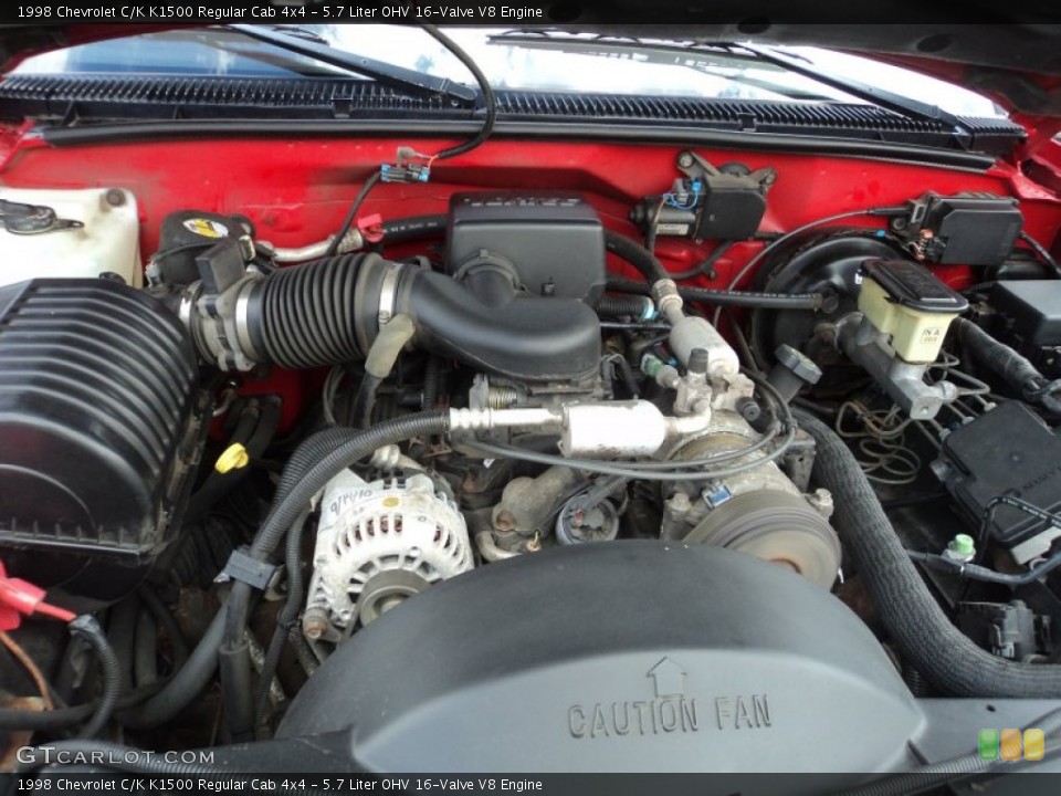 5.7 Liter OHV 16-Valve V8 Engine for the 1998 Chevrolet C/K #80907897