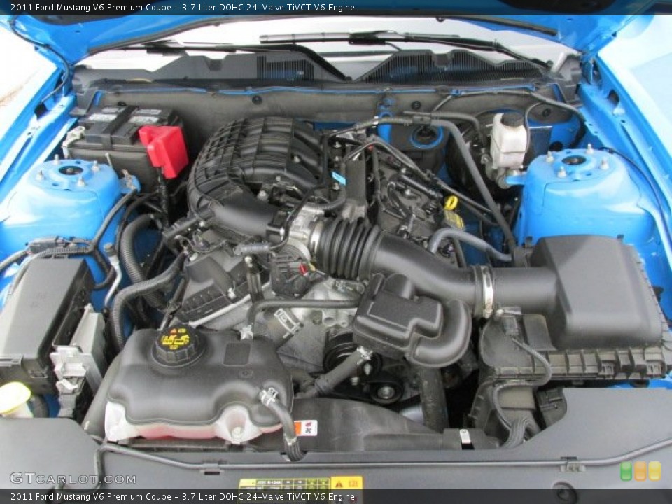 3.7 Liter DOHC 24-Valve TiVCT V6 Engine for the 2011 Ford Mustang #80910201