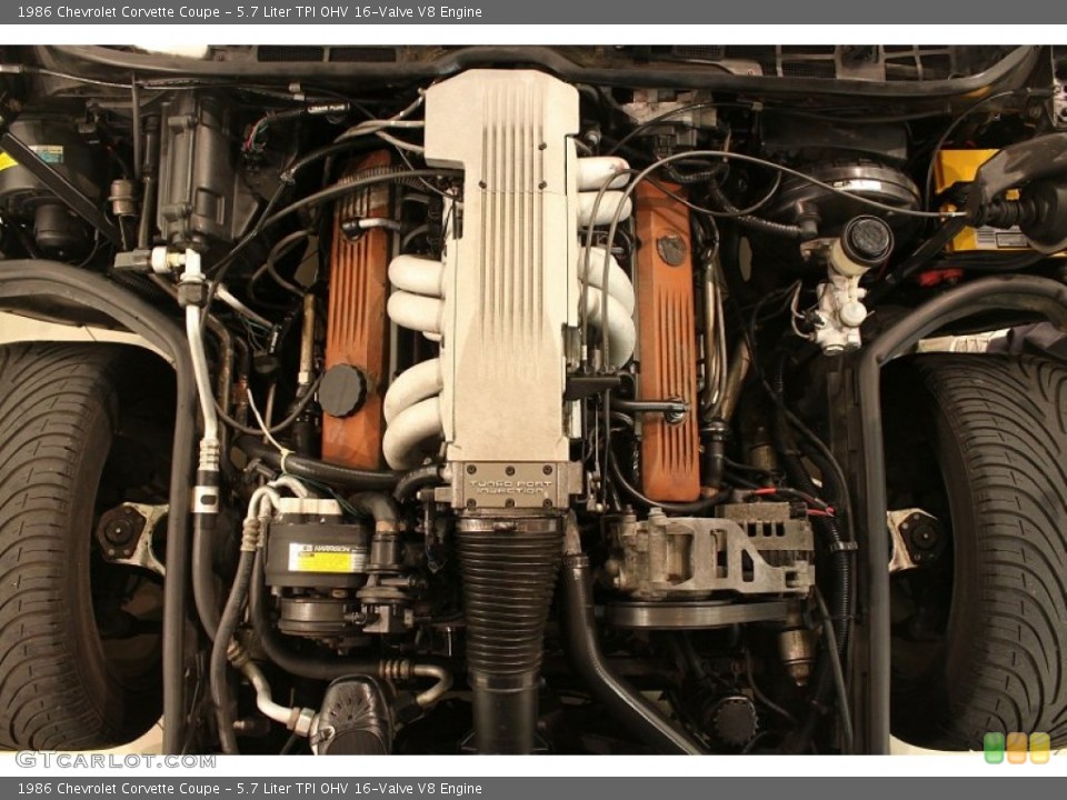 5.7 Liter TPI OHV 16-Valve V8 Engine for the 1986 Chevrolet Corvette #80911848