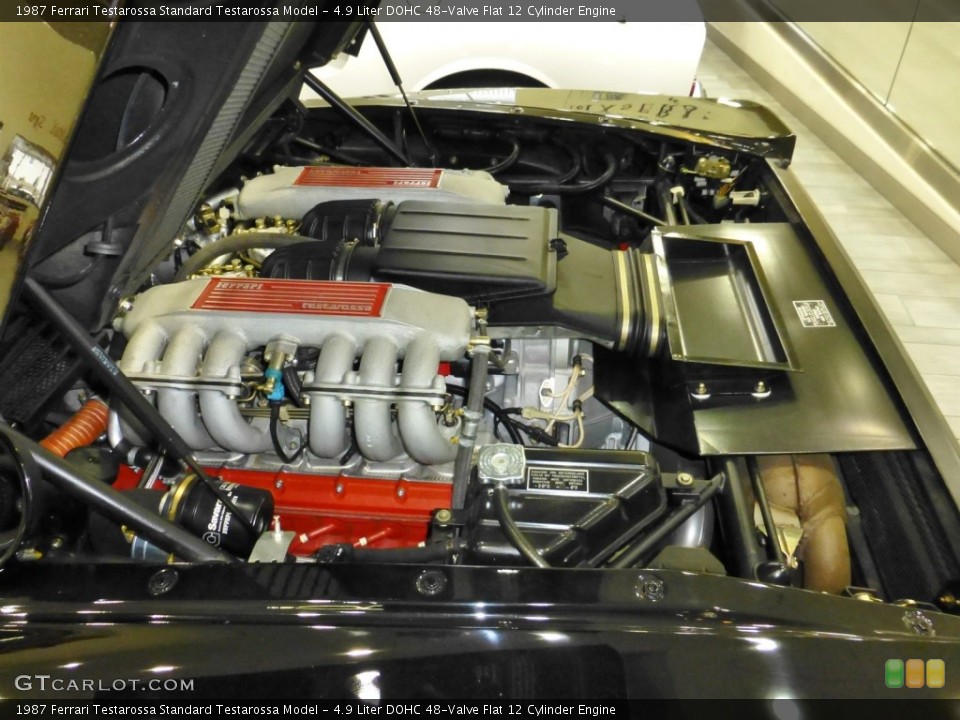 4.9 Liter DOHC 48-Valve Flat 12 Cylinder Engine for the 1987 Ferrari Testarossa #80937853
