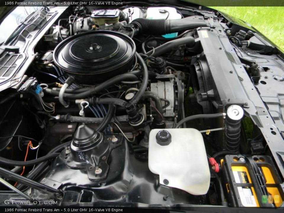 5.0 Liter OHV 16-Valve V8 Engine for the 1986 Pontiac Firebird #80938071