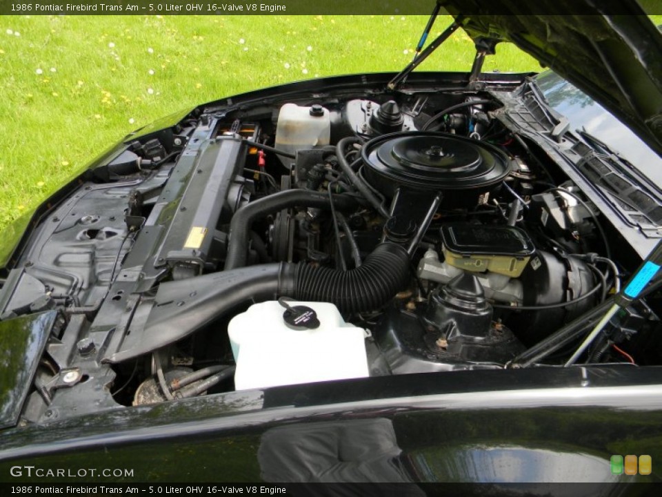 5.0 Liter OHV 16-Valve V8 Engine for the 1986 Pontiac Firebird #80938089